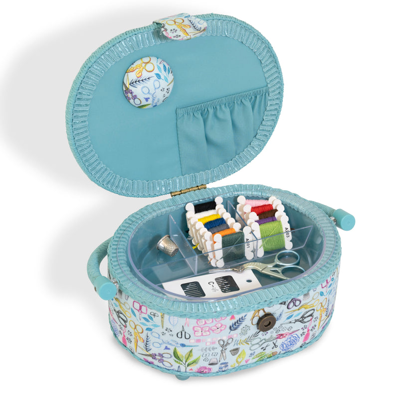Cargue la imagen en el visor de la galería, Z10460|Dritz Sewing Basket Embroidery Set, Small