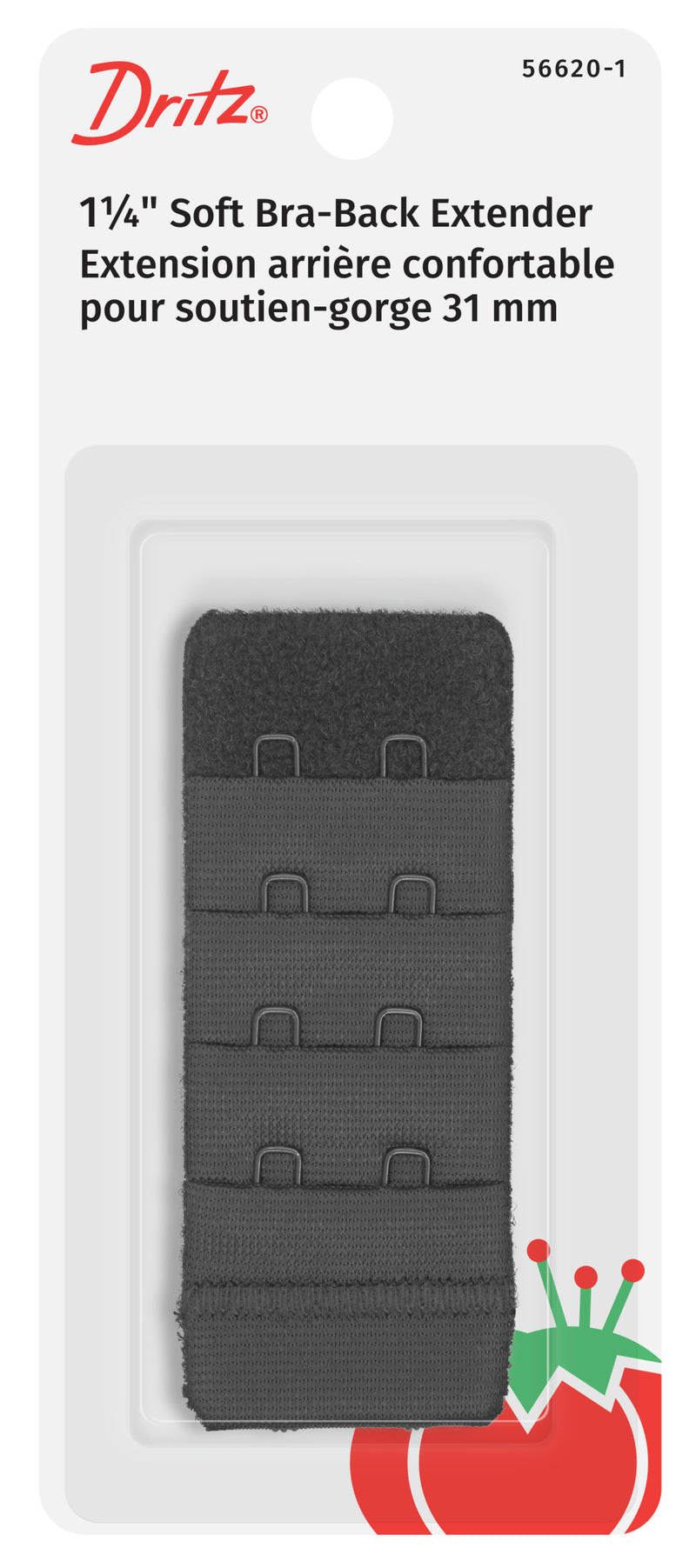 Load image into Gallery viewer, 56620-1|Dritz 1-1/4" Soft Bra-Back Extender, Black