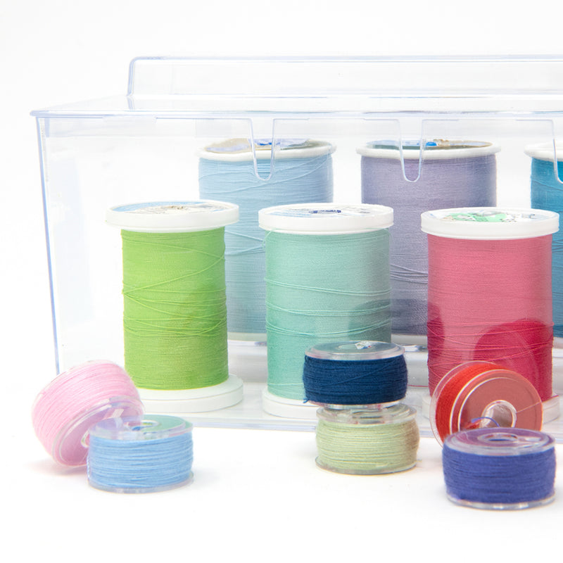 Load image into Gallery viewer, 788|Dritz Thread Box for Spools and Bobbins, Clear