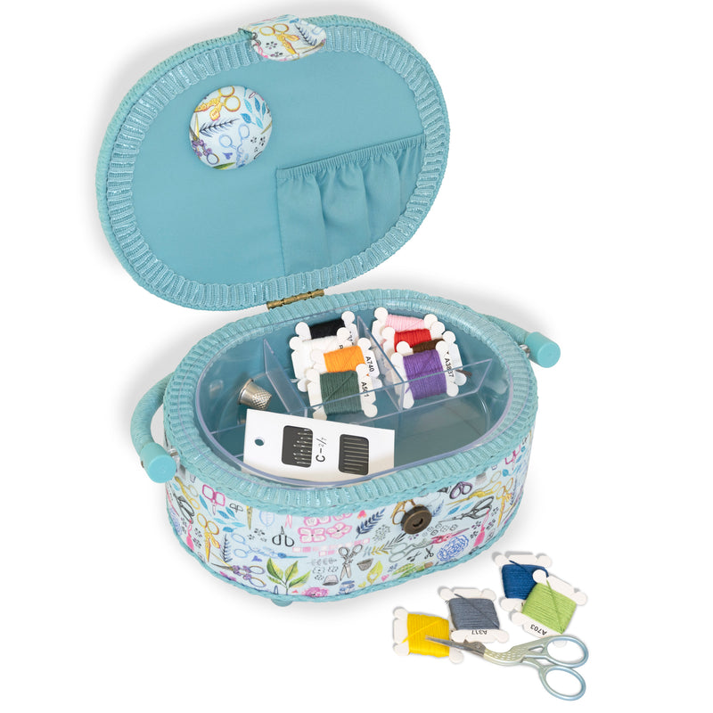 Cargue la imagen en el visor de la galería, Z10460|Dritz Sewing Basket Embroidery Set, Small