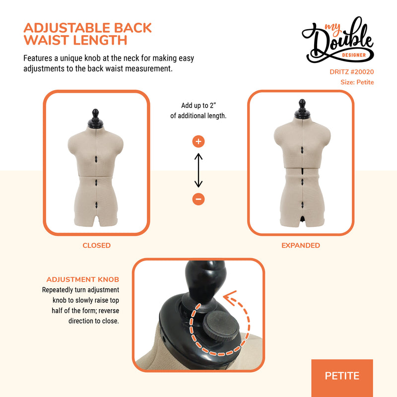 Load image into Gallery viewer, 20020|Dritz My Double Designer Adjustable Dress Form, Petite