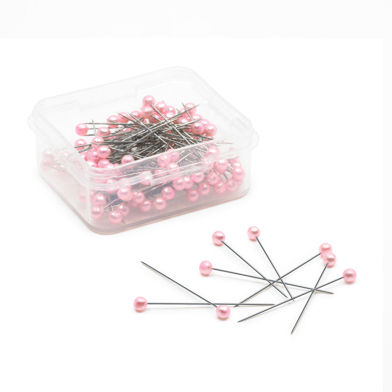 Load image into Gallery viewer, 68-44|Dritz 1-1/2" Long Pearlized Pins, Pink, 100 pc