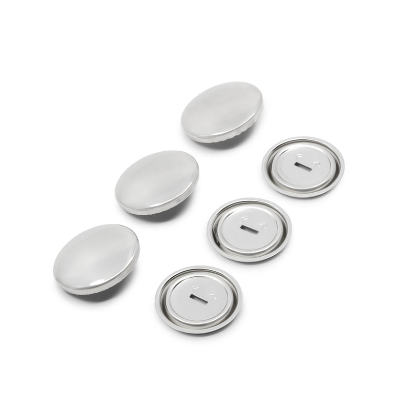 Load image into Gallery viewer, 213-45|Dritz 1-1/8" Half Ball Cover Buttons, 3 pc, Nickel