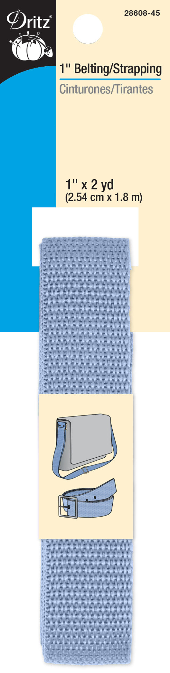 Cargue la imagen en el visor de la galería, 28608-45|Dritz 1" Polypro Belting & Strapping, Lavender, 2 yd