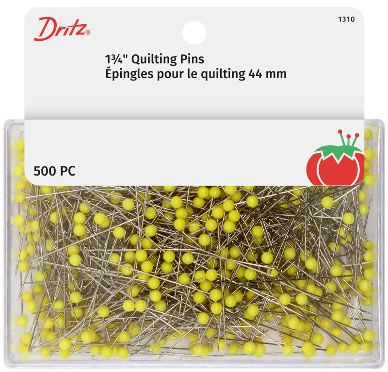 Cargue la imagen en el visor de la galería, 1310|Dritz 1-3/4" Quilting Pins, Yellow, 500 pc