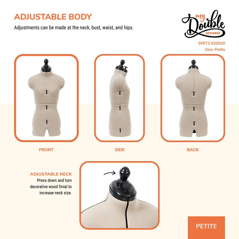 Load image into Gallery viewer, 20020|Dritz My Double Designer Adjustable Dress Form, Petite