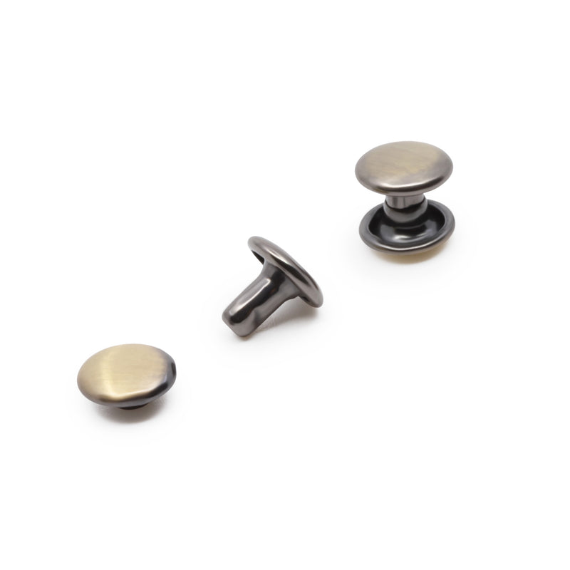 Cargue la imagen en el visor de la galería, 750-38|Dritz Double-Cap Rivets, 24 Sets, Brushed Brass