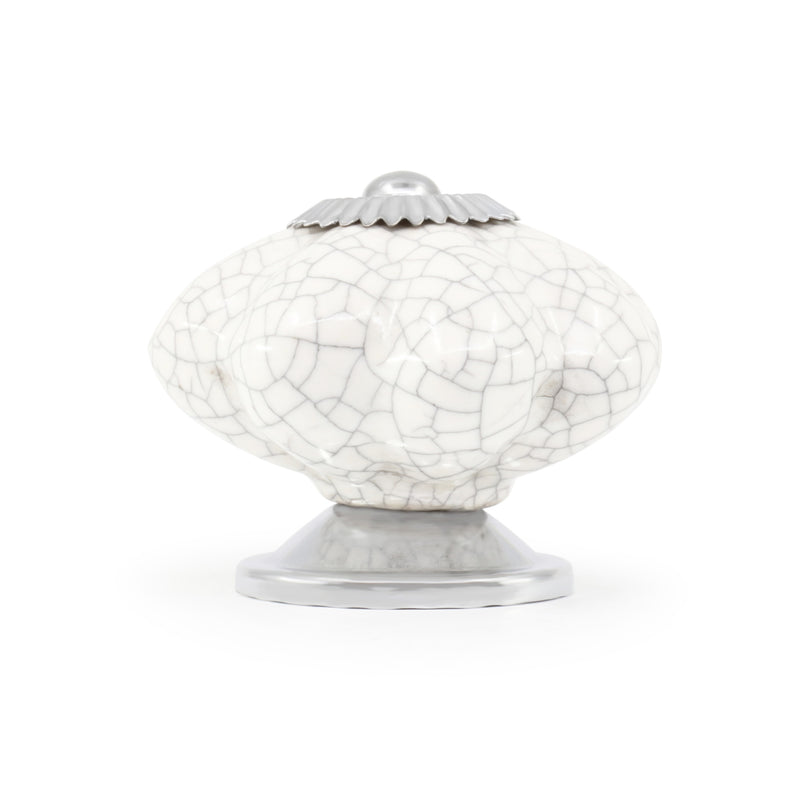 Load image into Gallery viewer, 47028|Dritz Ceramic Scallop Knob, White