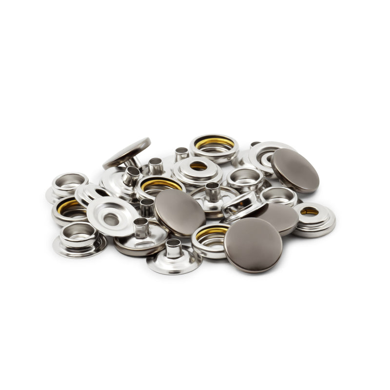 Cargue la imagen en el visor de la galería, 5-33|Dritz 5/8" Heavy Duty Snaps, 7 Sets, Gunmetal