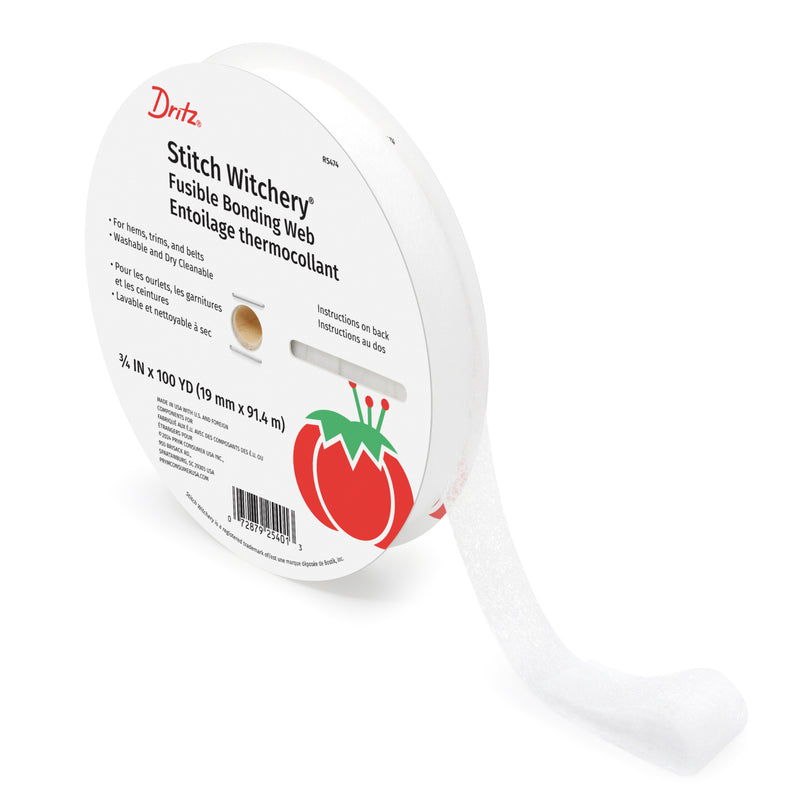 Load image into Gallery viewer, R5474|Dritz 3/4" Stitch Witchery Fusible Bonding Web, Regular Weight, White, 100 yd