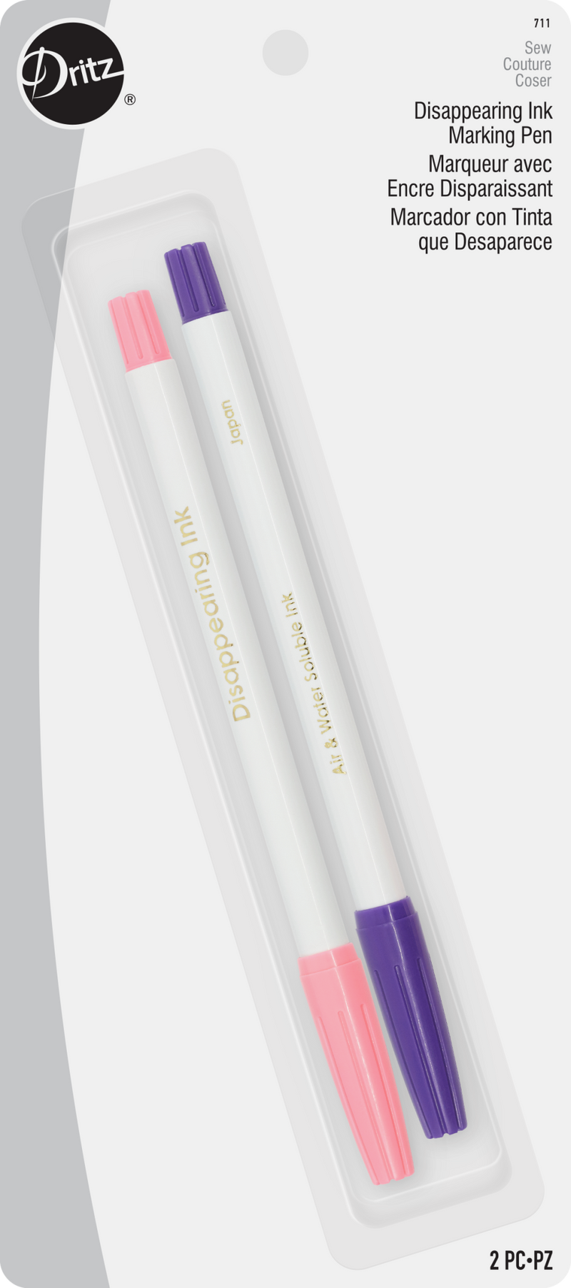 Load image into Gallery viewer, 711|Dritz Disappearing Ink Marking Pens, 2 pc