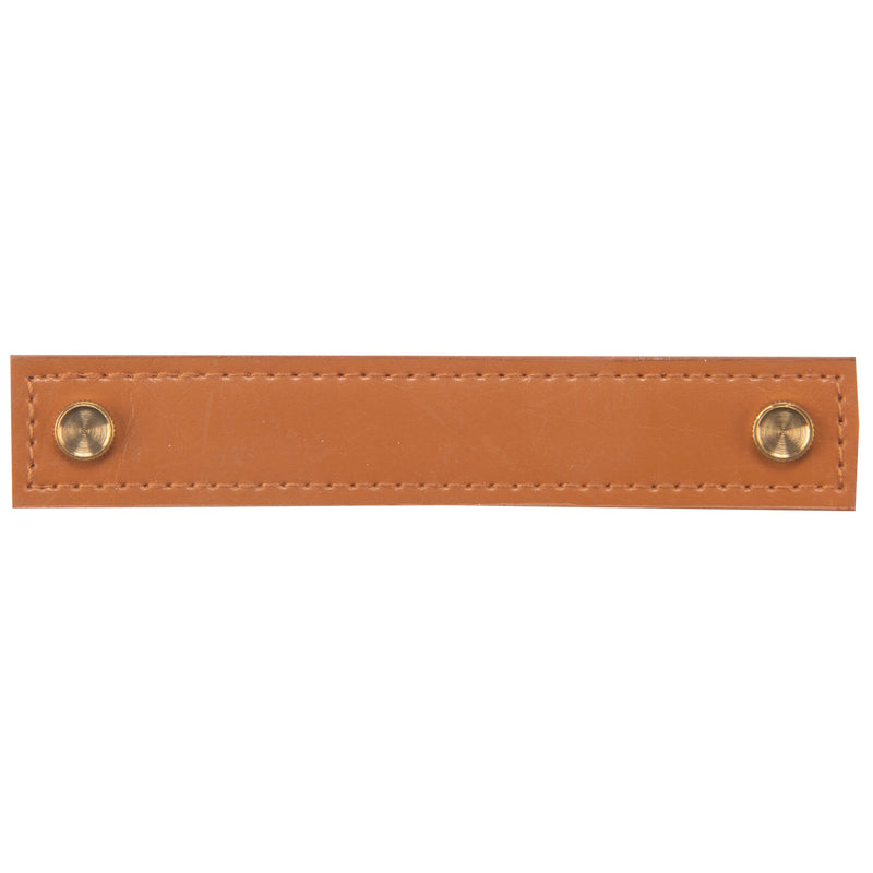 Chargez l'image dans la visionneuse de la galerie, 44335-73|Dritz 5-1/2" Faux Leather Handle Set, Ocher Brown