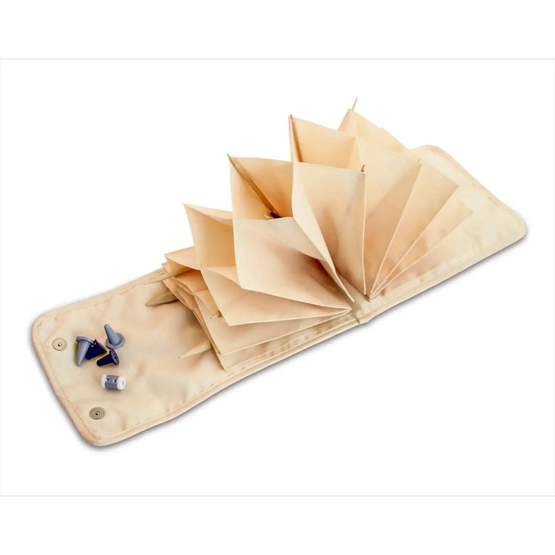 Cargue la imagen en el visor de la galería, 612070|Prym Circular Knitting Needle Case Folder, Orange Wildflower