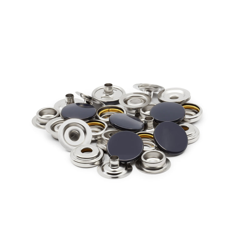 Cargue la imagen en el visor de la galería, 5-5|Dritz 5/8" Heavy Duty Snaps, 7 Sets, Navy