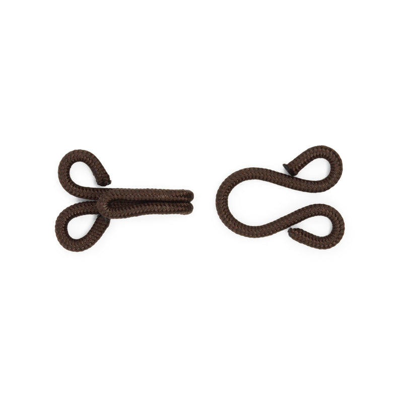 Load image into Gallery viewer, 767-11|Dritz Covered Hooks & Eyes, 2 pc, Brown