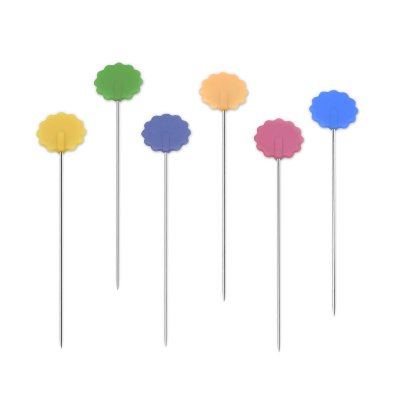 Cargue la imagen en el visor de la galería, 68|Dritz Flat Flower Head Pins, Assorted, 50 pc
