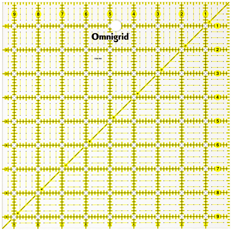 Load image into Gallery viewer, R95|Omnigrid Square Ruler, 9-1/2" x 9-1/2"