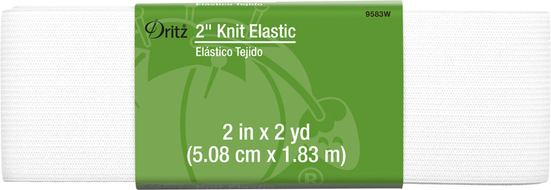 Load image into Gallery viewer, 9583W|Dritz 2" Knit Elastic, White, 2 yd