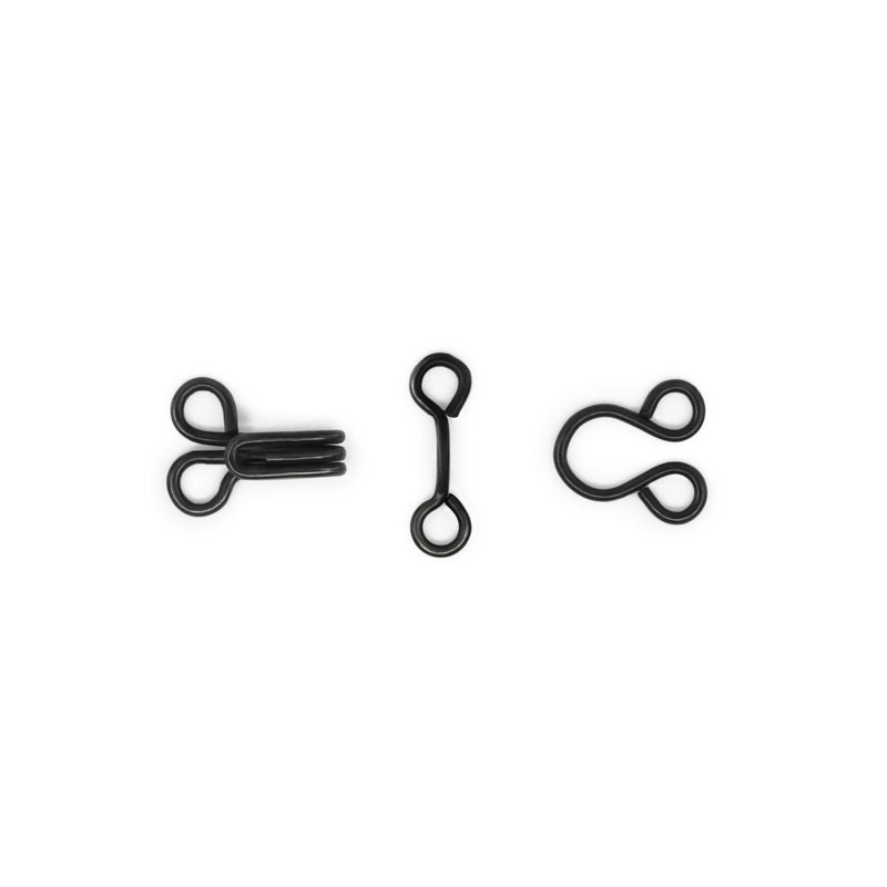 Load image into Gallery viewer, 90-2-1|Dritz Hooks & Eyes, 14 pc, Black, Size 2