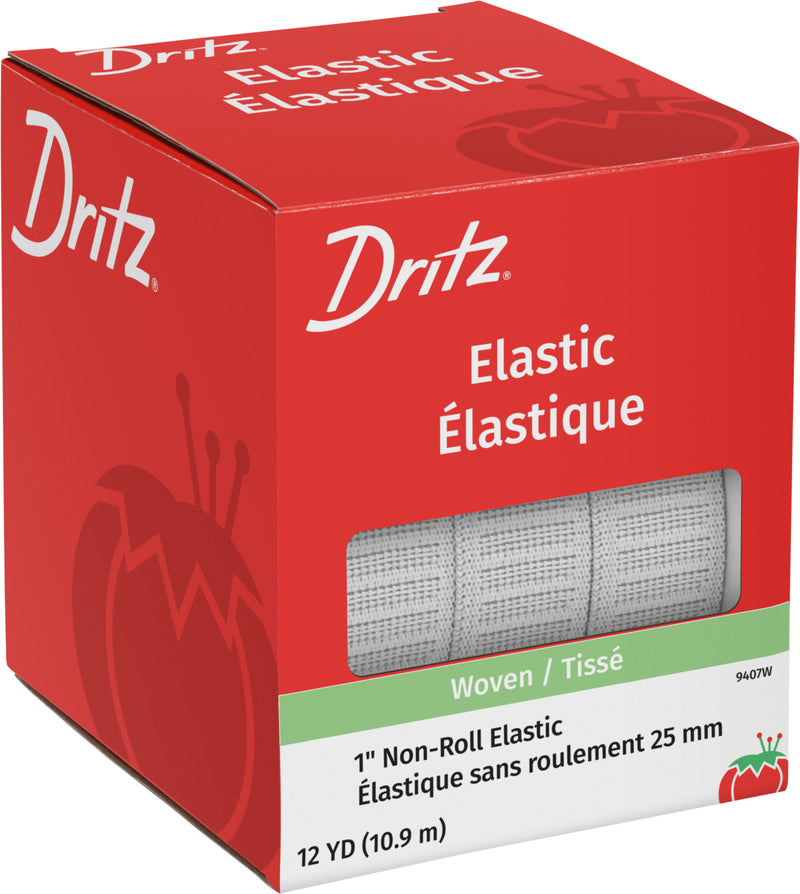 Load image into Gallery viewer, 9407W|Dritz 1" Non-Roll Elastic, White, 12 yd