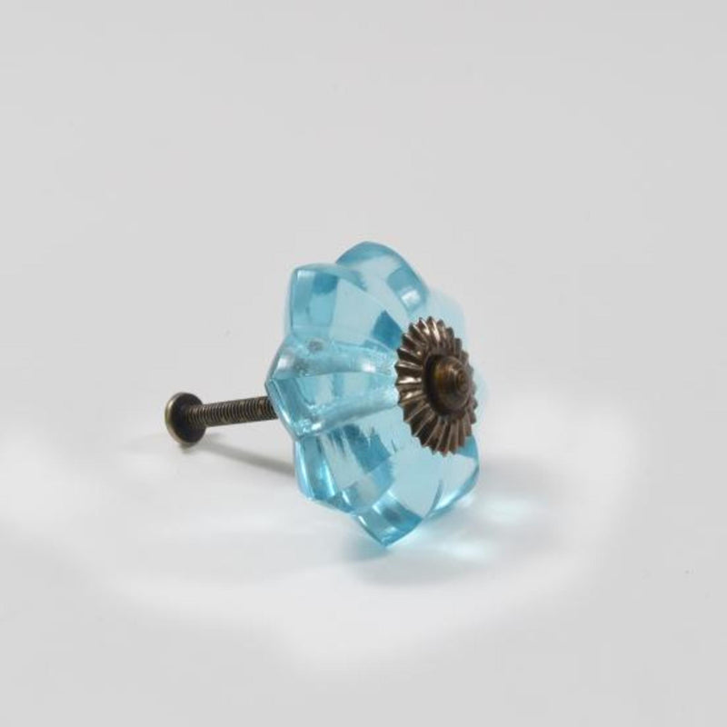 Load image into Gallery viewer, 47046|Dritz Glass Scallop Knob, Blue