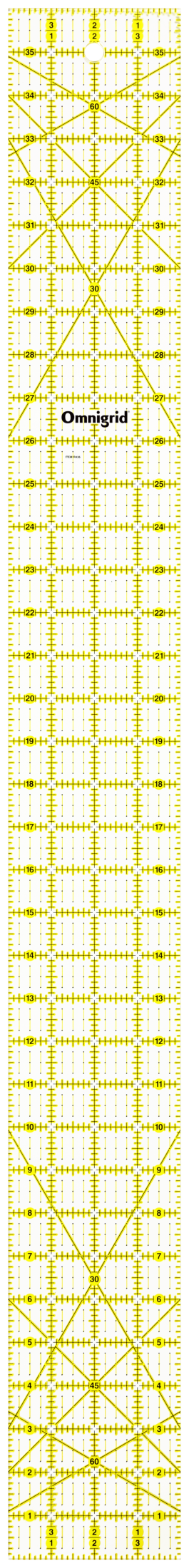 Load image into Gallery viewer, R436|Omnigrid Rectangle Ruler, 4" x 36"