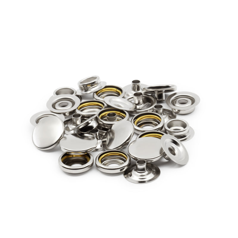 Cargue la imagen en el visor de la galería, 5-1|Dritz 5/8" Heavy Duty Snaps, 7 Sets, Nickel