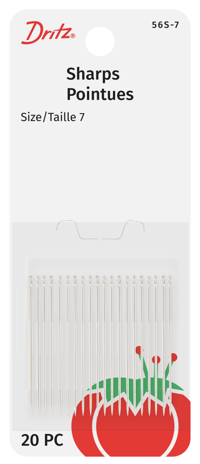 Cargue la imagen en el visor de la galería, 56S-7|Dritz Sharps Hand Needles, Size 7, 20 pc