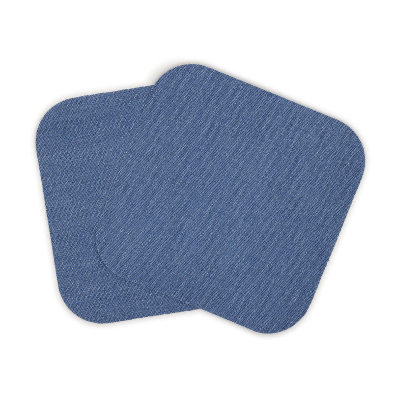 Cargue la imagen en el visor de la galería, 55240-59D|Dritz Denim Iron-On Patches, 5" x 5", 2 pc, Faded Blue