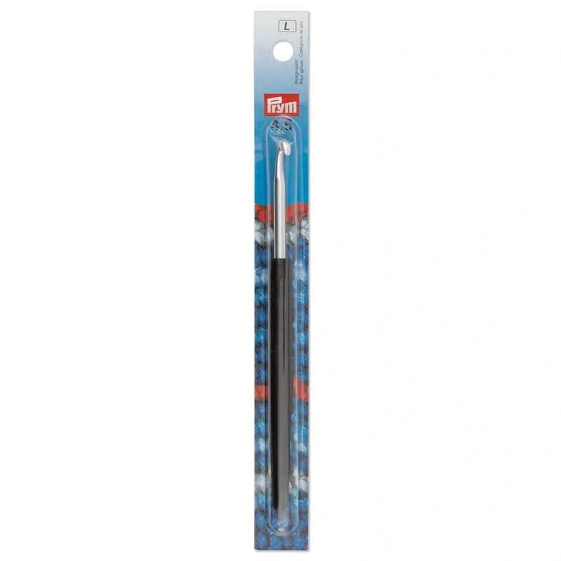 Load image into Gallery viewer, 195177|Prym 6" Crochet Hook, Aluminum with Soft Grip, 4.5mm