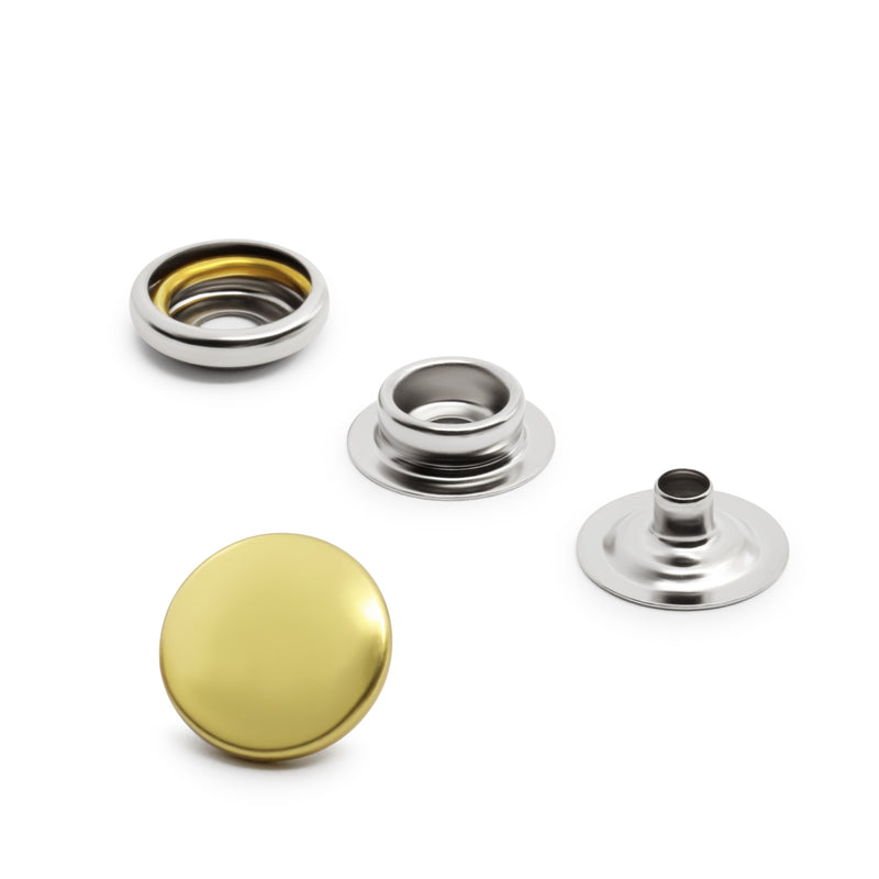 Cargue la imagen en el visor de la galería, 5-6|Dritz 5/8" Heavy Duty Snaps, 7 Sets, Gold