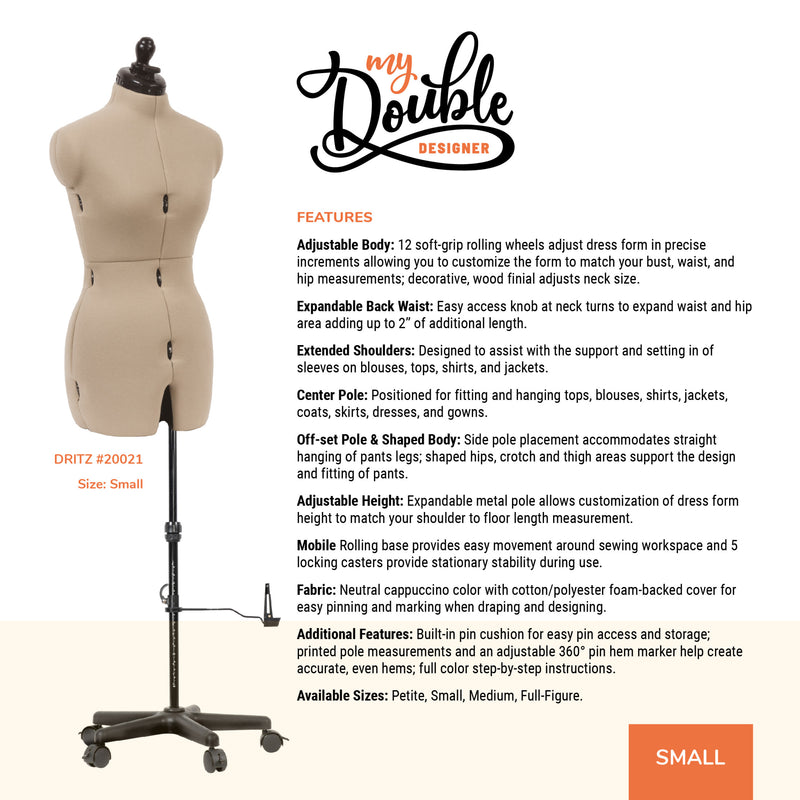 Load image into Gallery viewer, 20021|Dritz My Double Designer Adjustable Dress Form, Small
