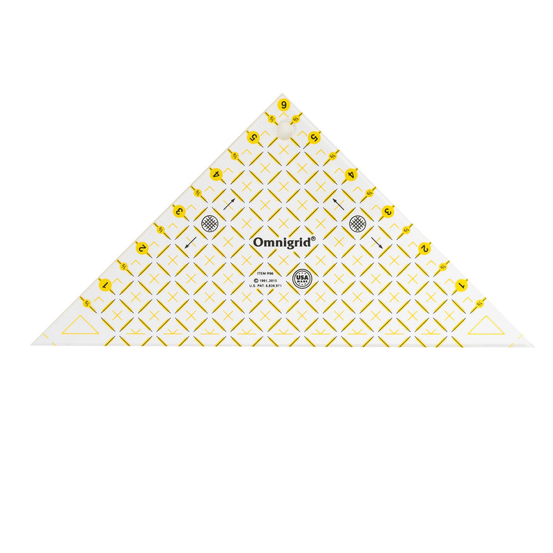 Cargue la imagen en el visor de la galería, R96|Omnigrid Right Triangle Ruler, 6" Half-Square Triangles