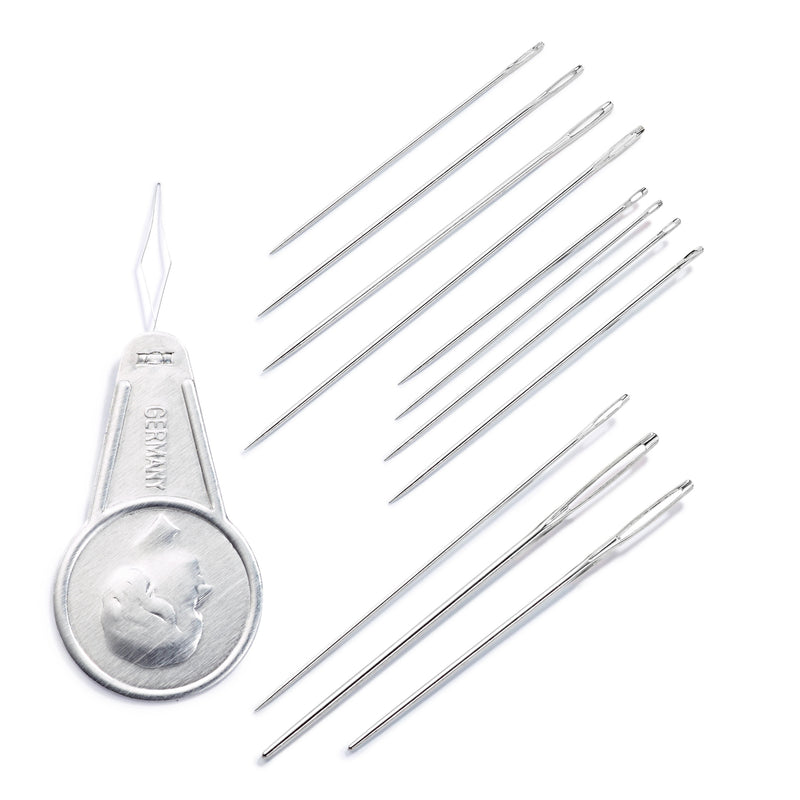 Cargue la imagen en el visor de la galería, 128400|Prym Embroidery/Darning Hand Needles & Threader, Assorted, 50 pc