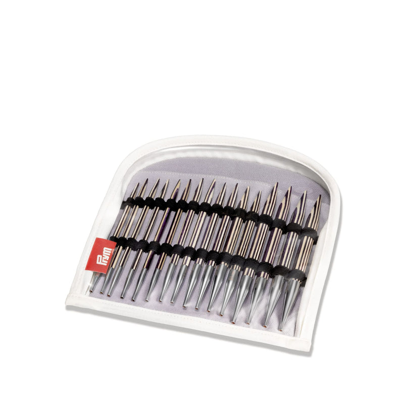 Cargue la imagen en el visor de la galería, 223801|Prym Circular Knitting Needles Set, Interchangeable, Wood, 4-10mm