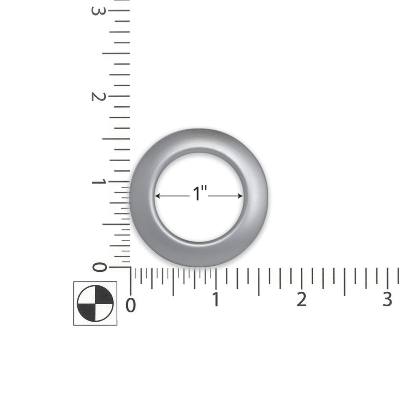 Load image into Gallery viewer, 44373|Dritz 1" Plastic Curtain Grommets, Brushed Silver, 8 Sets
