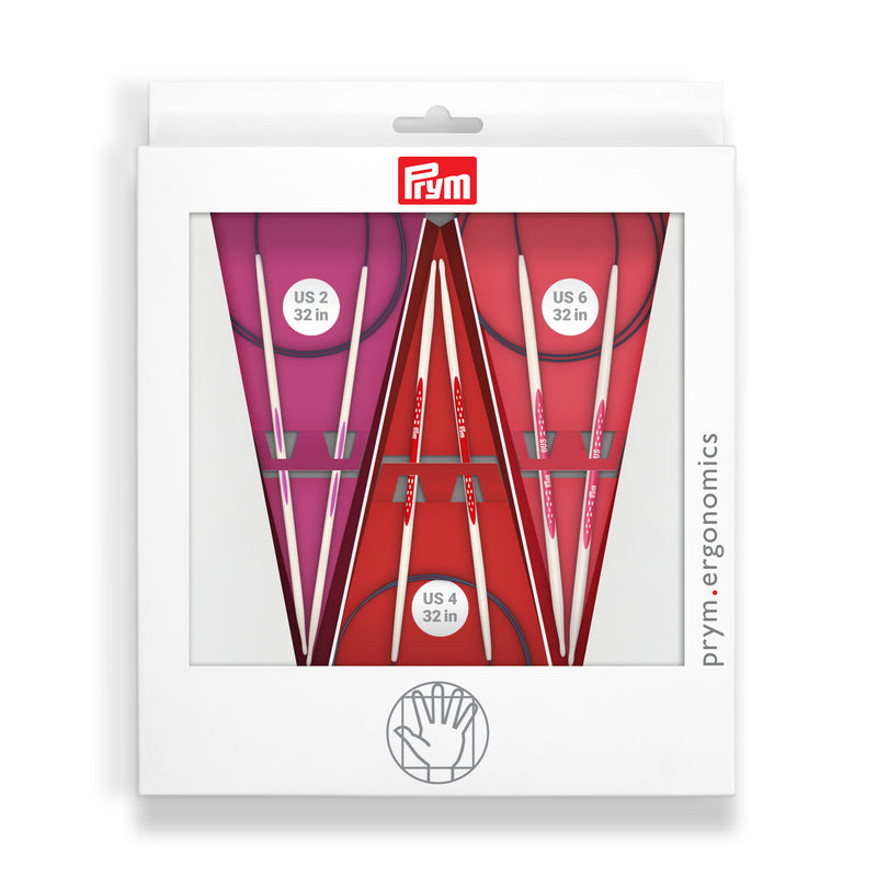 Chargez l'image dans la visionneuse de la galerie, 57181|Prym 32" Ergonomic Circular Knitting Needles Set