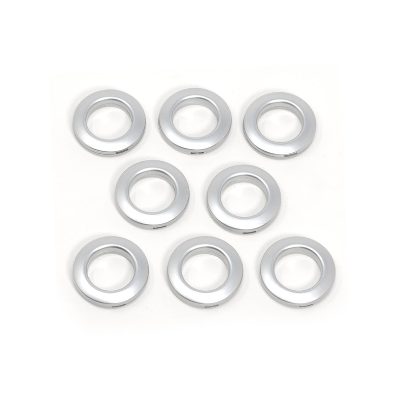 Load image into Gallery viewer, 44373|Dritz 1" Plastic Curtain Grommets, Brushed Silver, 8 Sets