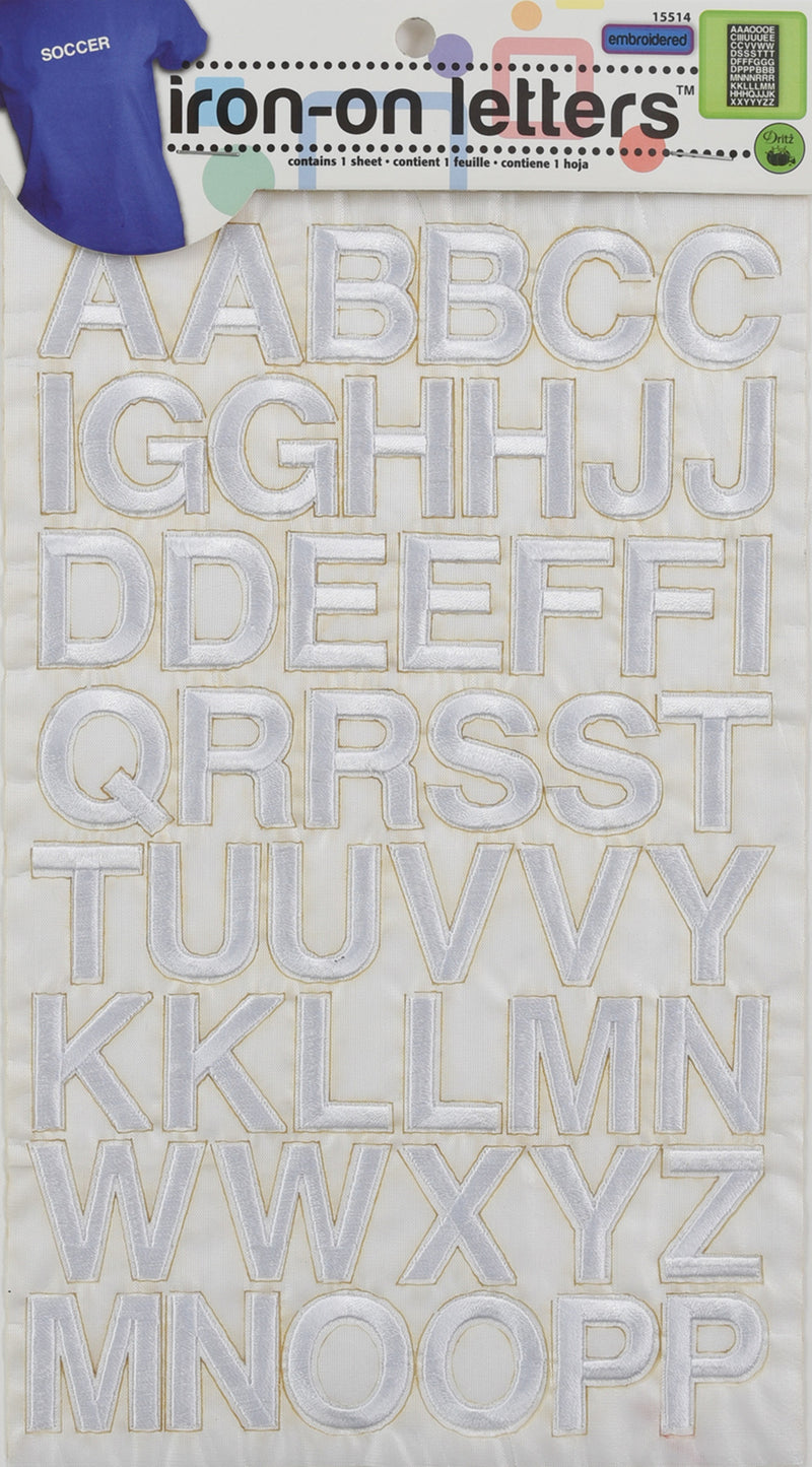 Load image into Gallery viewer, 15514|Dritz Embroidery Iron-on Letters, White