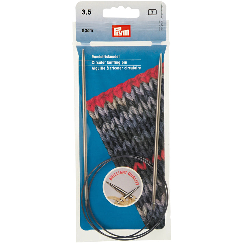 Load image into Gallery viewer, 212134|Prym 32" Circular Brass Knitting Needles, 3.5mm