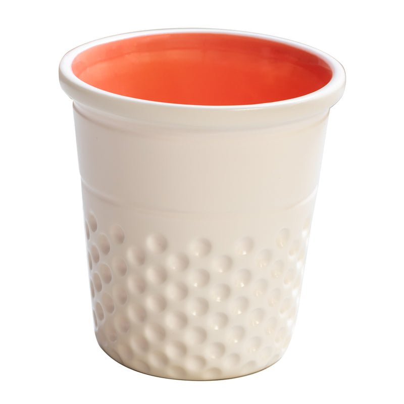 Cargue la imagen en el visor de la galería, DR004|Dritz Novelty Ceramic Thimble Container, Coral