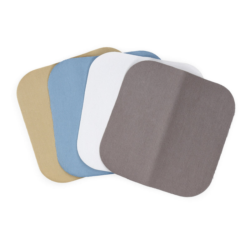 Load image into Gallery viewer, 55241-71|Dritz Twill Iron-On Patches, 5" x 5", 4 pc, Light Assorted