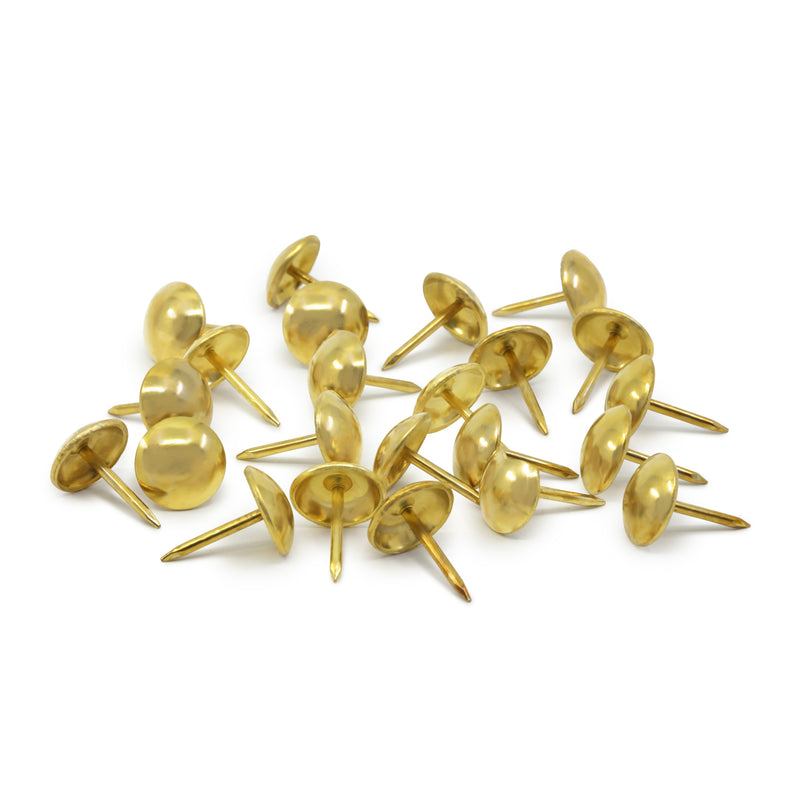Load image into Gallery viewer, 9015|Dritz 7/16" Smooth Decorative Nails, Brass, 24 pc