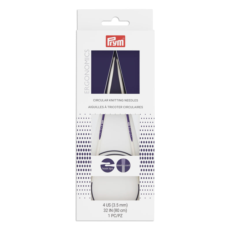Chargez l'image dans la visionneuse de la galerie, 57083|Prym 32" Ergonomic Circular Knitting Needles, US 4 (3.5mm)