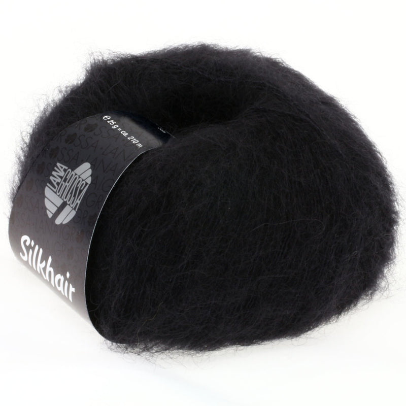 Load image into Gallery viewer, 5710014|Lana Grossa Silkhair Yarn, Black