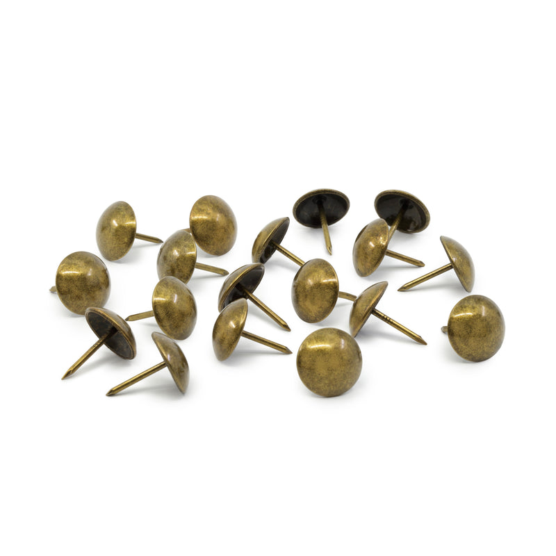 Load image into Gallery viewer, 44279|Dritz 5/8" Smooth Decorative Nails, Antique Brass, 18 pc