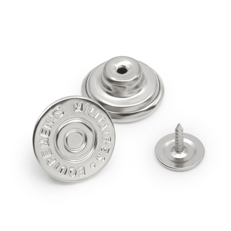 Load image into Gallery viewer, 9-65|Dritz 5/8" Dungaree Buttons, 4 pc, Nickel