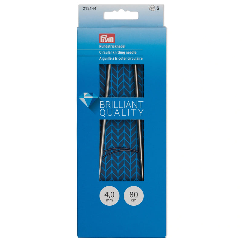 Load image into Gallery viewer, 212144|Prym 32" Circular Brass Knitting Needles, 4mm
