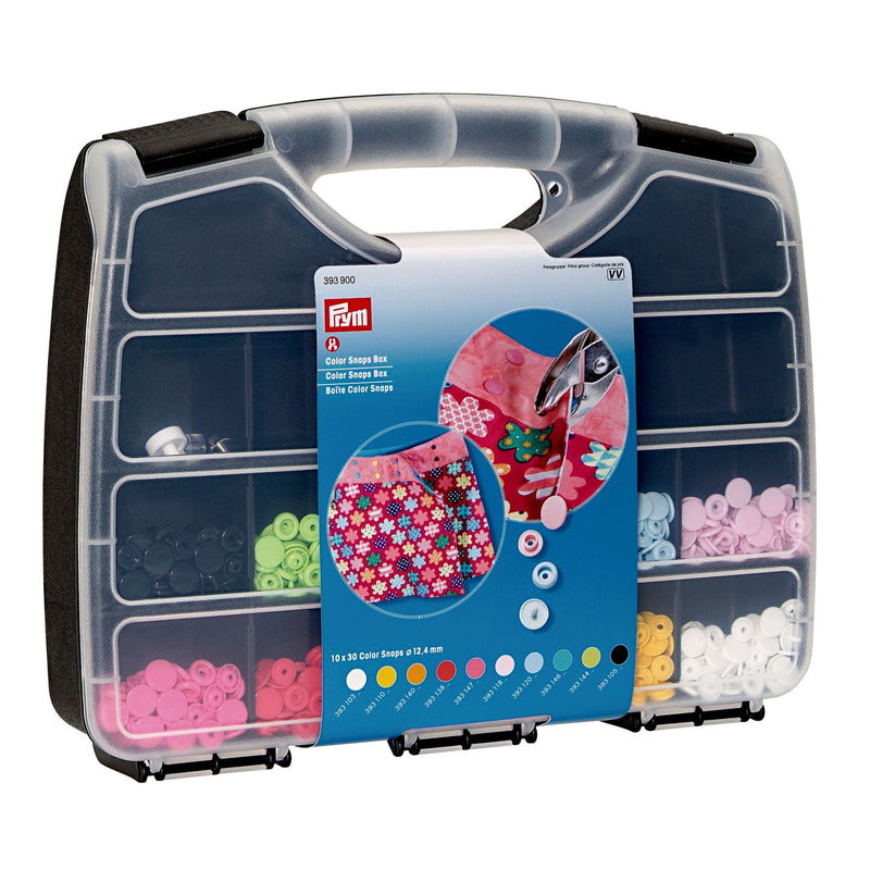 Cargue la imagen en el visor de la galería, 393900|Prym COLOR Snaps Box with tools 300pc