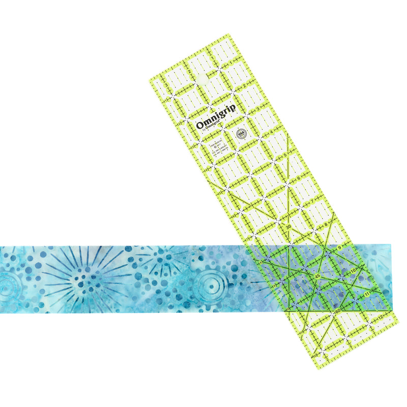 Cargue la imagen en el visor de la galería, RN35125|Omnigrid Omnigrip Neon Rectangle Ruler, 3-1/2" x 12-1/2"